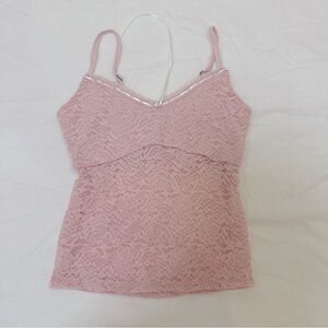 Hollister pink Lace Camisole